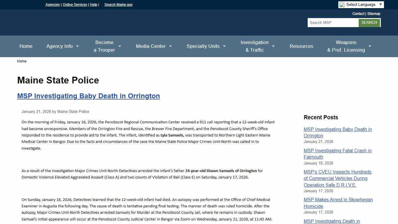 Maine State Police Maine State Police